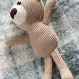 Toy Bear Applique Check Down Jacket