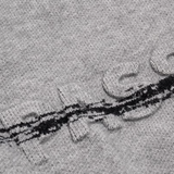 Jacquard Letter Rib Sweater