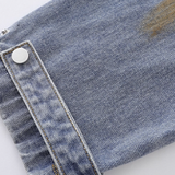 Botanical Embroidery Denim Jacket