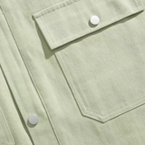 Contrast Corduroy Collar Workwear Jacket