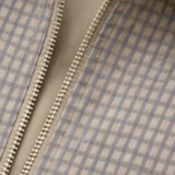 Plaid Contrast Pocket Short Bomber Jacket