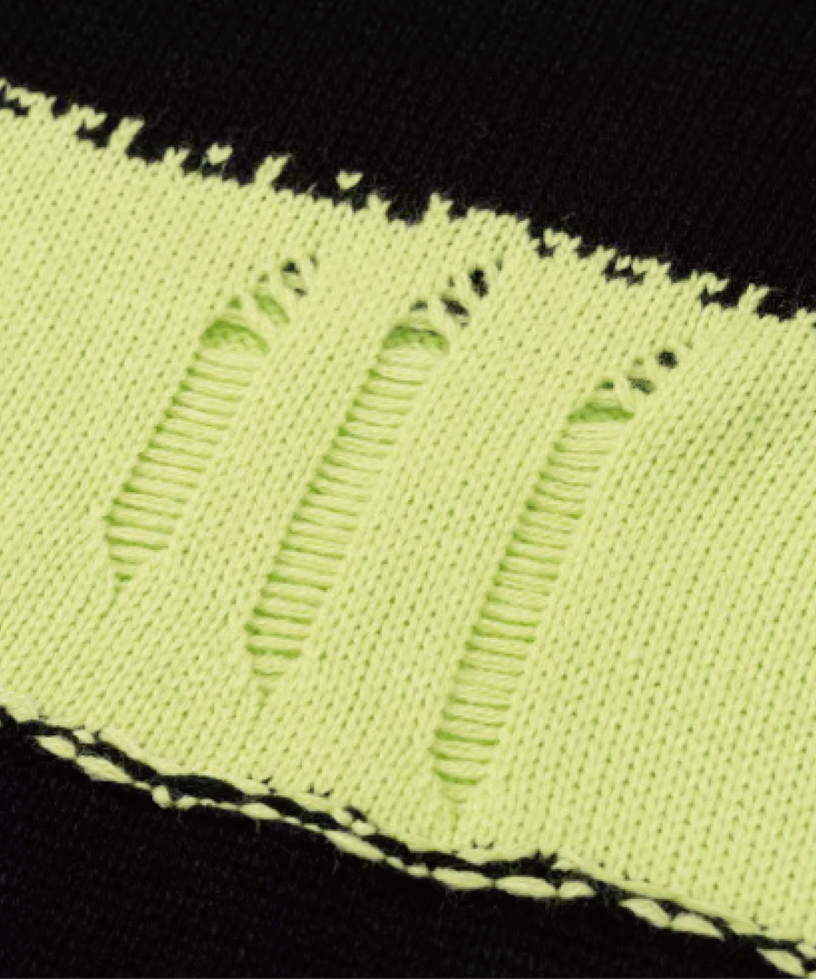 Broken Design Stripe Knit