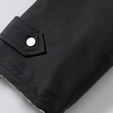 Two Way Fringe Check Down Jacket