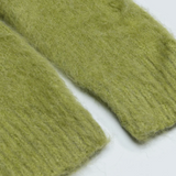 Fur Argyle Pattern Sweater