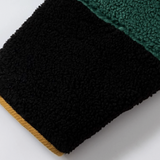 Cheerful Color Block Cozy Fur Jacket