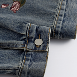 Retro Embroidery Denim Jacket