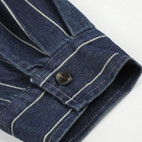 Vertical Stripe Denim Shirt