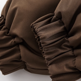 Stand Collar Check Docking Down Jacket