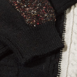 Block Stitching Jeresy Sweater