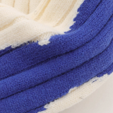 Contrast Heart Embroidery Sweater