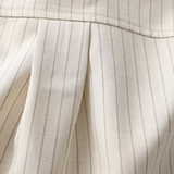 Belted Vertical Stripe Shirt