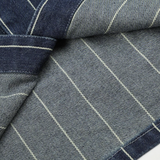 Vertical Stripe Denim Shirt