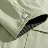Contrast Corduroy Collar Workwear Jacket