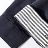 Stripe Docking Shirt With Shawl