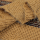 Stately Pattern Distressed Sweater
