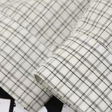 Distressed Eyelet Rivet Plaid Patchwork Shirt