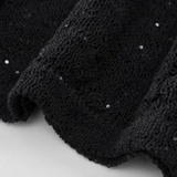 Sheer Hollow Out Jacquard Knit