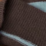 Multiple Stripe Polo Cardigan