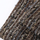 Multicolor Tweed Double Breasted Jacket