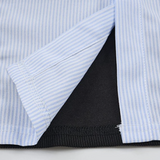 Contrast Block Shirt with Tie
