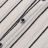 Hollow Out Stripe Pattern Shirt