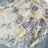 Broken Design Washed Denim Jacket