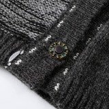 Mixed Texture Patchwork Cardigan