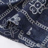 Floral Geometric Jacquard Shirt