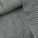 Shirt Collar Fake Two Knit Cardigan