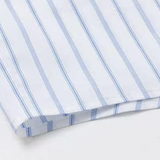 Contrast Collar Cuff Pinstripe Shirt