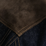 Suede Panel Denim Jacket