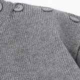 Relaxed Button Design Knit