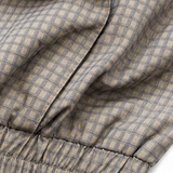 Plaid Contrast Pocket Short Bomber Jacket