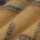 Stately Pattern Distressed Sweater