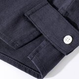 Stripe Docking Shirt With Shawl