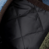 Color Patch Faux Fur Jacket