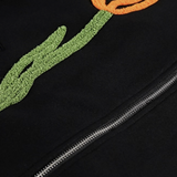 Tulip Motif Baseball Jacket