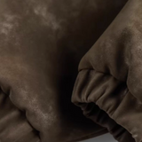 Exotic Pattern Fur Collar Down Jacket