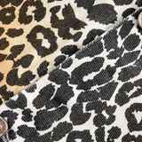 Color-Block Leopard Print Jacket