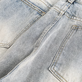 Relaxed Embroidery Denim Pants