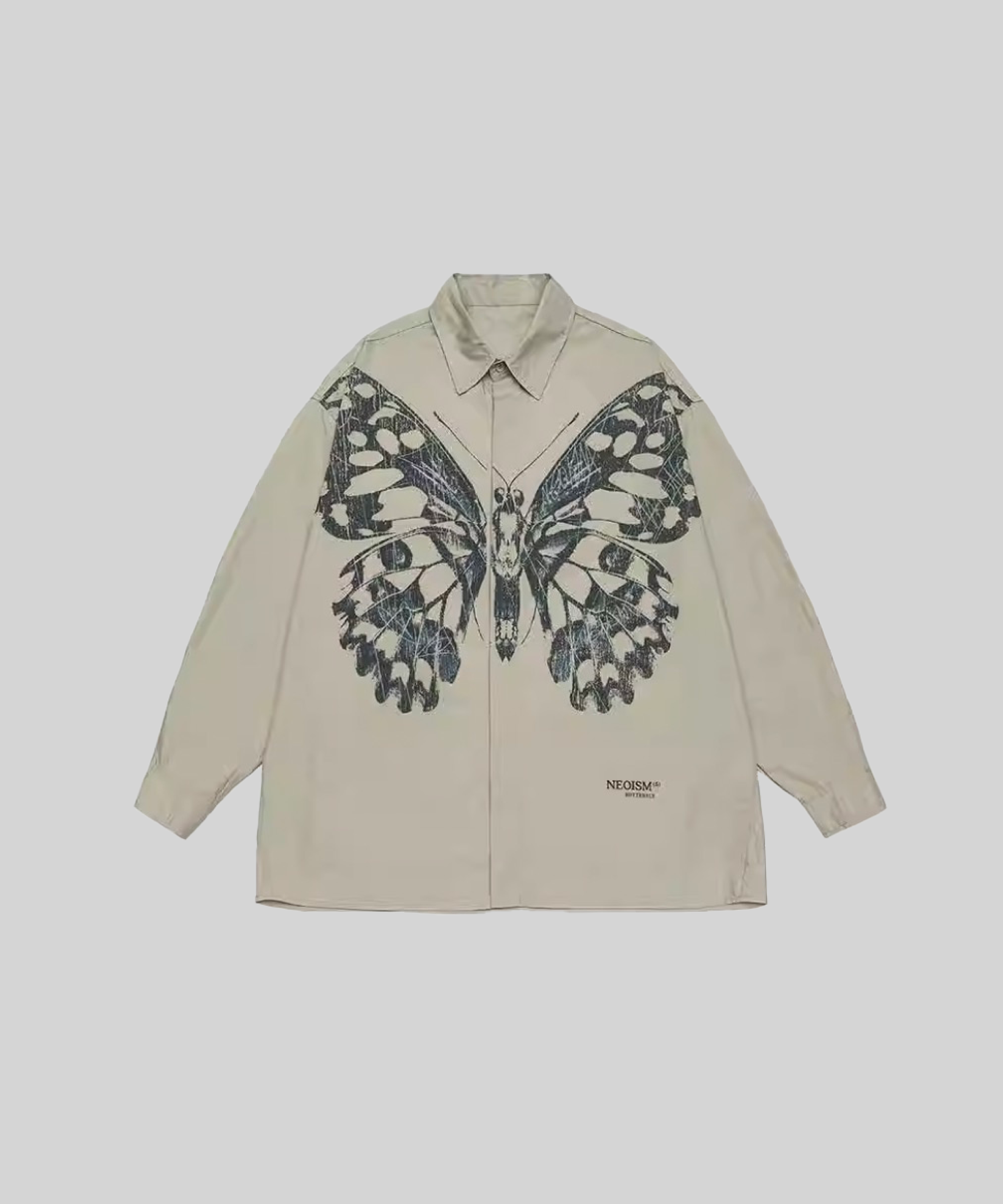 Butterfly Motif Long Sleeve Shirt