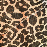 Color-Block Leopard Print Jacket