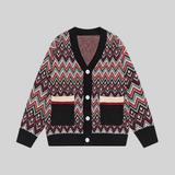 Voluminous Toxic Pattern Cardigan