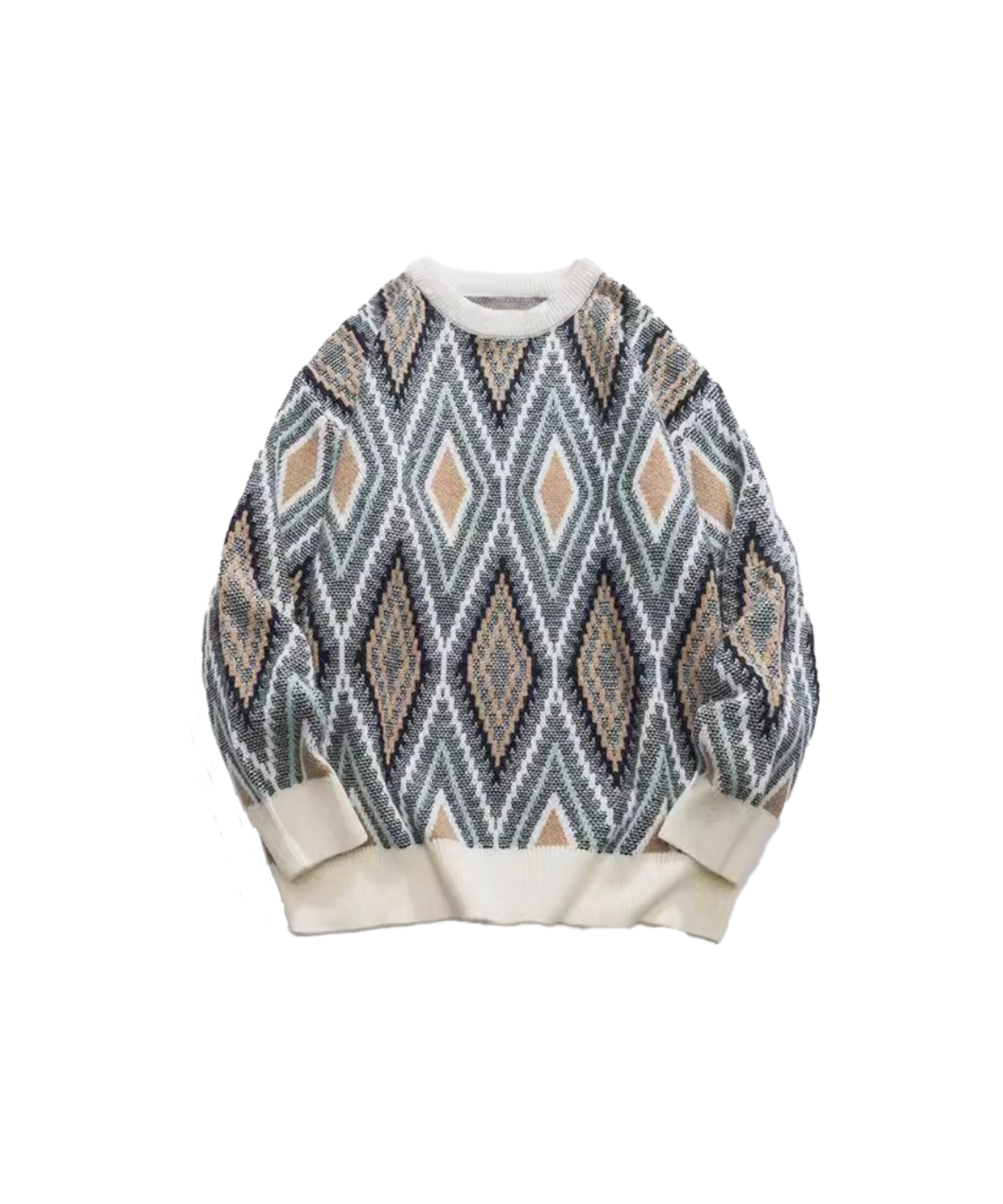 Toxic Argyle Pattern Sweater