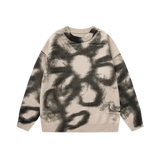 Big Flower Spray Knit