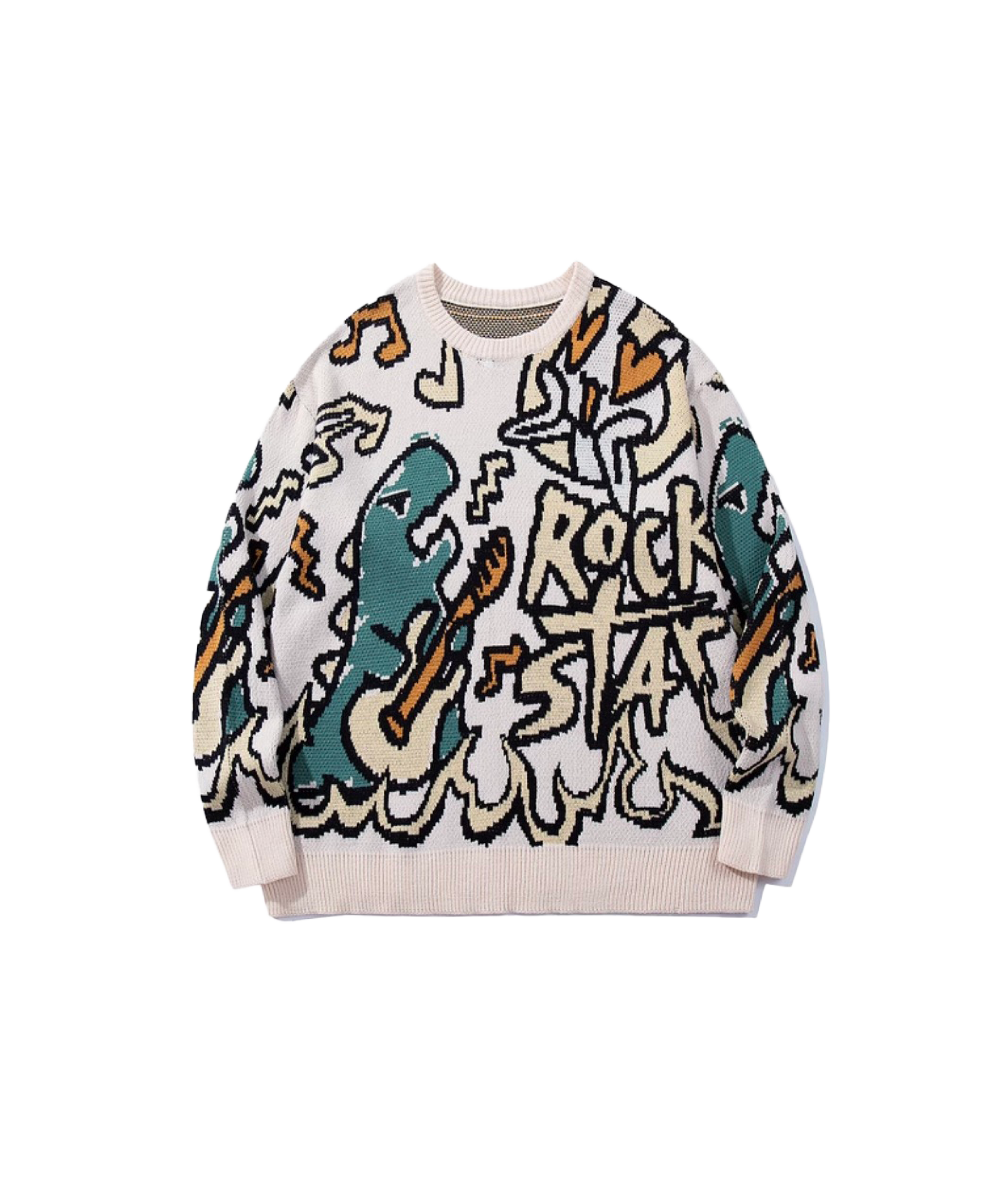 Dinosour Rock Star Knit