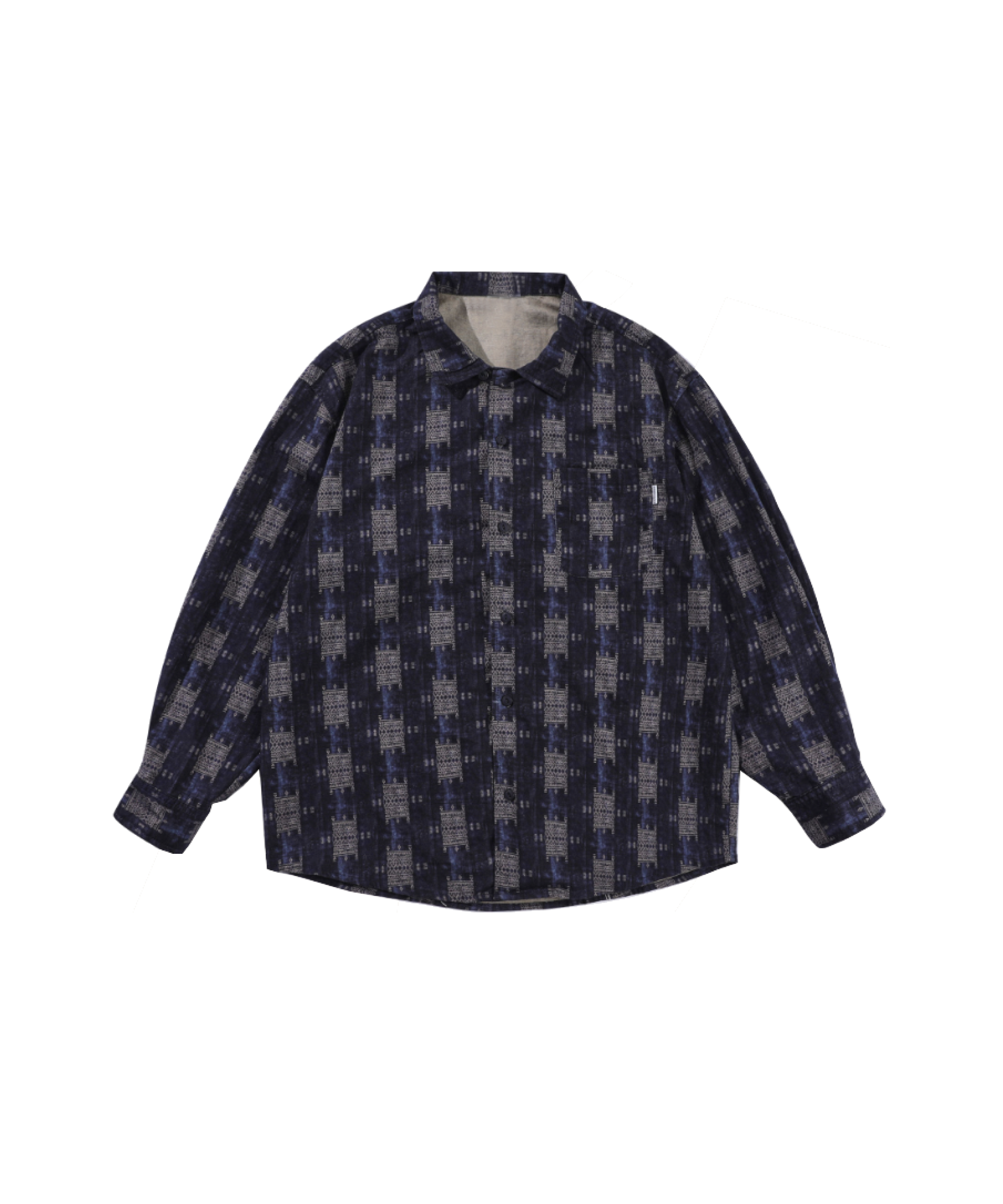 Exotic Navy Patterned Shirt