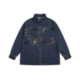 Cheerful Embroidery Denim Jacket