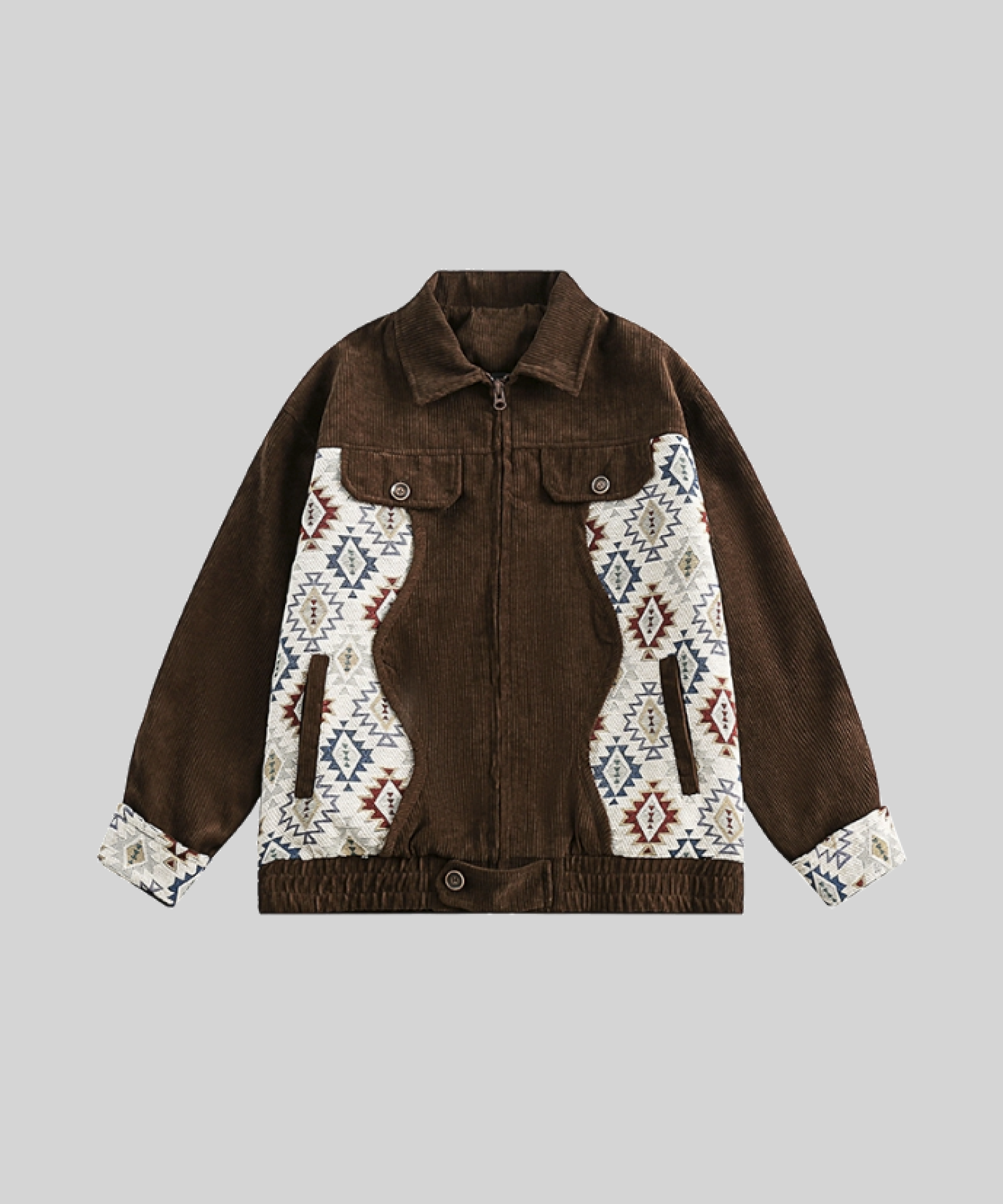 Exotic Pattern Patchwork Jacket