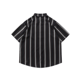 Vertical Stripe Shirt Black